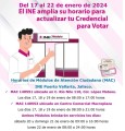Módulos de Atención Ciudadana de INE en Puerto Vallarta amplían su horario para actualizar credencial para votar