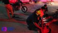 Motociclista lesionado en accidente en Palma Real.