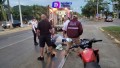 Motociclista lesionado tras derrapar cerca del puente Los Milagros