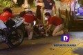 Motociclista se estrelló contra vehículo en semáforo