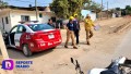 Motociclista se impacta contra patrulla en colonia El Mangal.