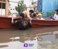 Rescatan familias afectadas por inundaciones en el Estado de México