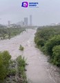 Río Santa Catarina en Monterrey comienza a desbordarse debido a fuertes lluvias ocasionadas por la tormenta tropical Alberto.