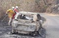 Se incendia un vehículo abandonado en la carretera 70 Ameca