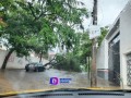 Se reportan inundaciones en algunas zonas a causa de la lluvia de hace unos momentos