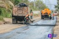 Siguen los trabajos de pavimentación de la calle Ignacio Altamirano en San José del Valle.