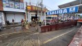 Voraz incendio en tienda El Bodegón en delegación del Pitillal