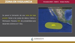 Jalisco, Colima y Michoacán en alerta por posibles lluvias intensas.