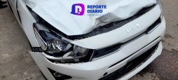 Accidente en Villa de Guadalupe deja un masculino gravemente lesionado.