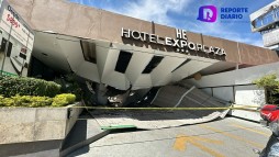 ¡Alerta en Guadalajara! se derrumba parte del Hotel Explo Plaza