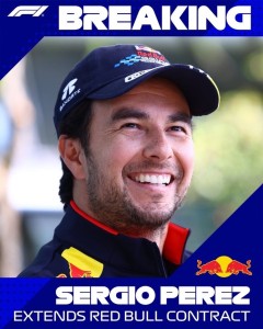 Checo Pérez renueva con Red Bull