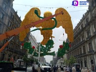 Enchulan Zócalo capitalino para las Fiestas Patrias.