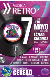 Evento de música de los 80’s y 90’s en el parque Lázaro Cárdenas.