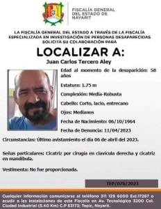 FAMILIA BUSCA A ANTROPÓLOGO FORENSE DESAPARECIDO EN NAYARIT