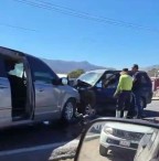 Fuerte accidente en la carretera Federal 200.