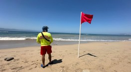 Hay bandera roja en nueve playas