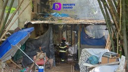 Incendio en Choza en Coapinole; No se Reportan Heridos