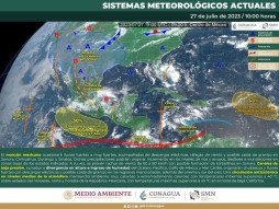 Monzón Mexicano generará lluvias intensas para hoy