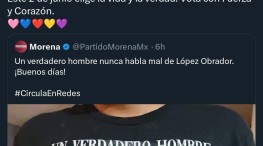 Morena desata polemica por imagen de la Santa Muerte con leyenda sobre López Obrador