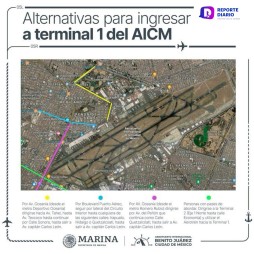 Personas con discapacidad bloquean accesos a la Terminal 1 del AICM