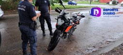 Policía recupera motocicleta robada en Las Gaviotas