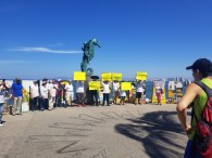 Realizan una manifestación pacífica contra el verificentro