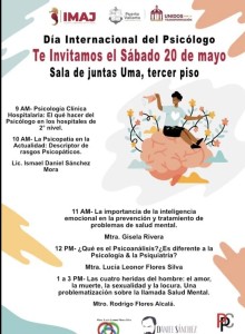 Se les invita a todas las personas interesadas, estudiantes y profesionistas de la salud mental o afines a celebrar el día nacional del psicólogo