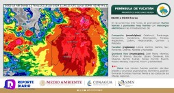 Se prevén lluvias intensas en ocho estados de México.