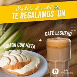 SI pierdes tu vuelo Sabor Veracruzano Pto Vallarta  y Reporte Diario te regalamos un café lechero y una bomba