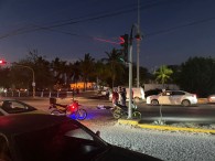 Un motociclista sufre accidente..