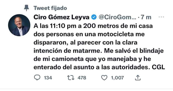 Intentan asesinar a Ciro G mez Leyva Reporte Diario Vallarta